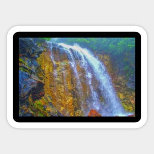 Golden waterfall Sticker